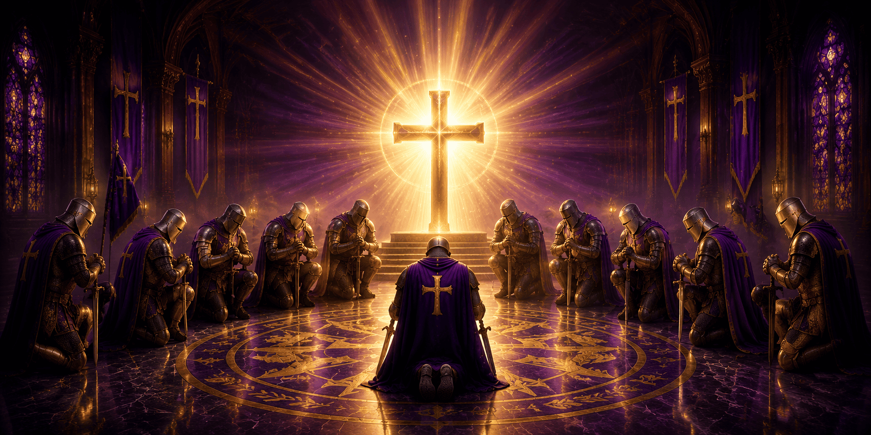 Twelve Knights in Prayer